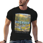 Riverside California CA Natural Landscapes SD414  High-quality Stitching T-Shirt