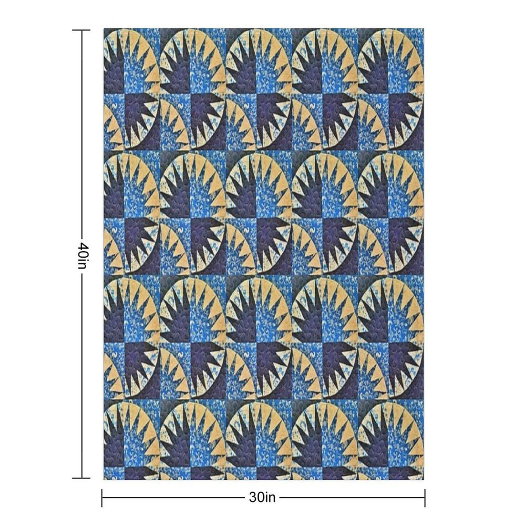 Patchwork Quilt Easy Care Throw Blanket