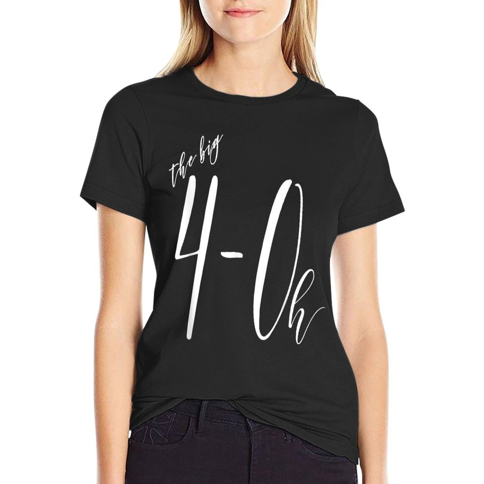 40th Birthday for Women The Big 4-0h  Stretchy T-Shirt