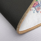 Flowery Lovebird Durable Bath Mat