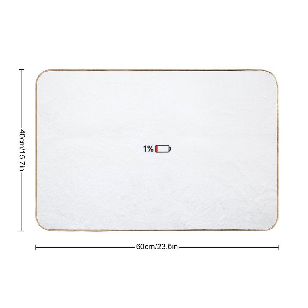 1 Battery  Repositionable Bath Mat