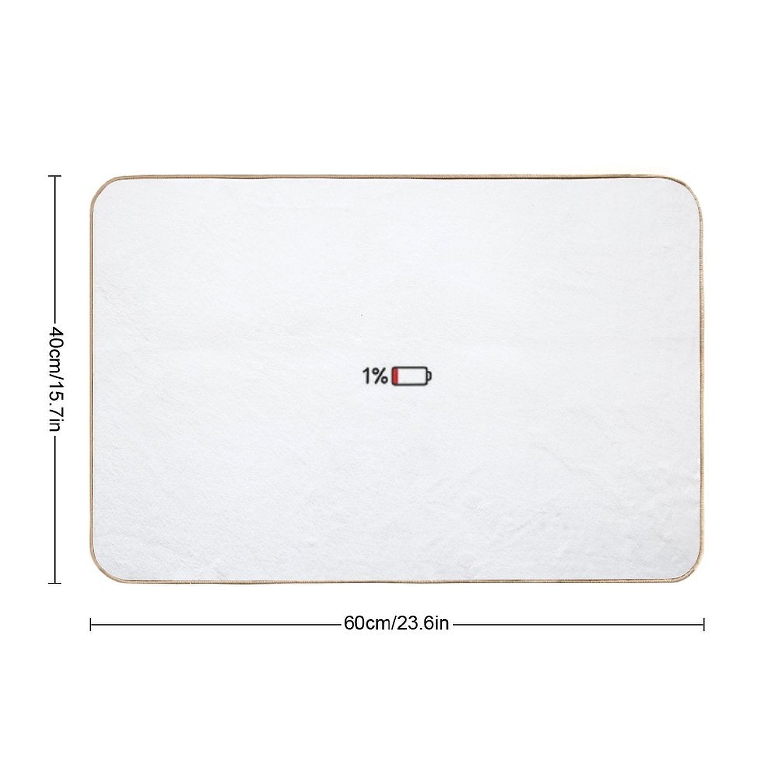 1 Battery  Repositionable Bath Mat