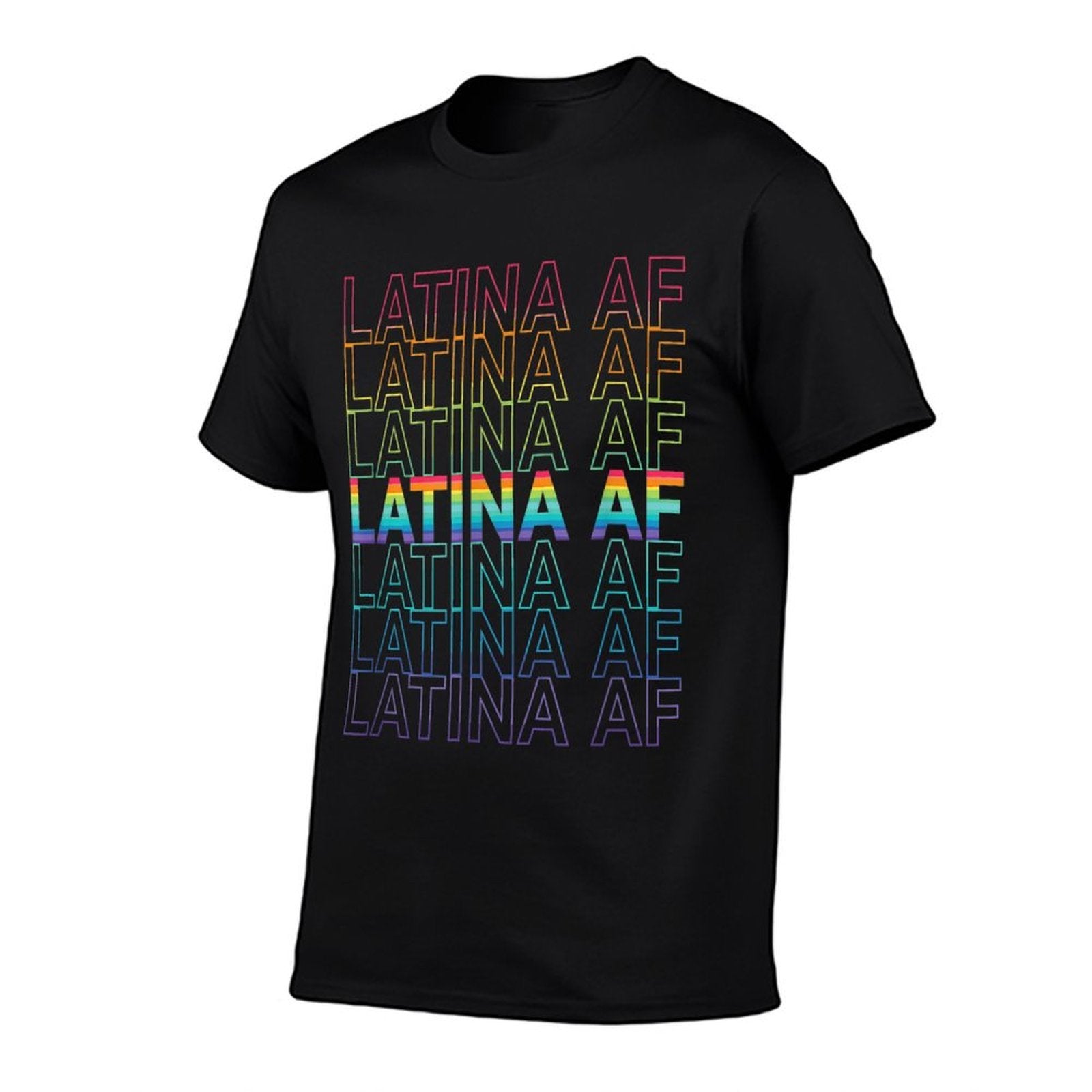 Latina AF LGBTQ Gay Pride Rainbow Design  Graphic-printed T-Shirt
