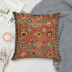 17th Century Isfahan Or Kerman Persian Rug Print Soft Skin-Friendly Throw Pillow