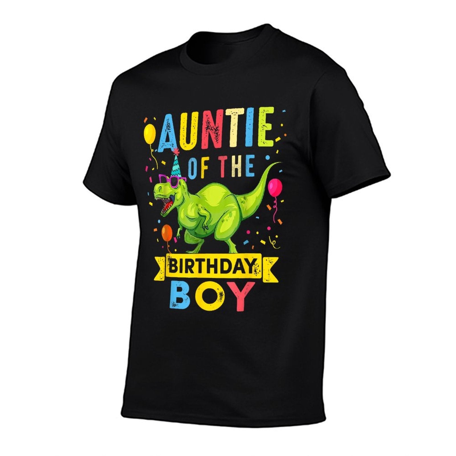 Auntie of The Birthday Boy T-Rex Dinosaur Birthday Party  Soft T-Shirt
