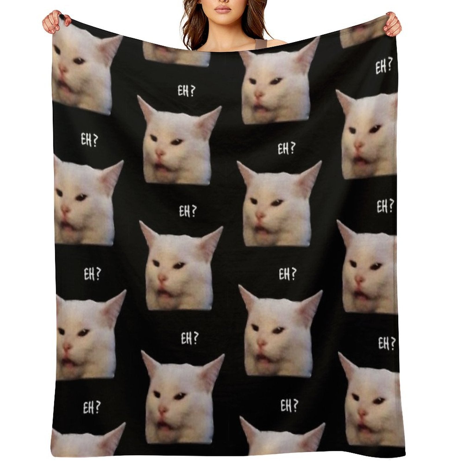 Smudge The Cat, Table Cat -funny Memes Anti-pilling Throw Blanket