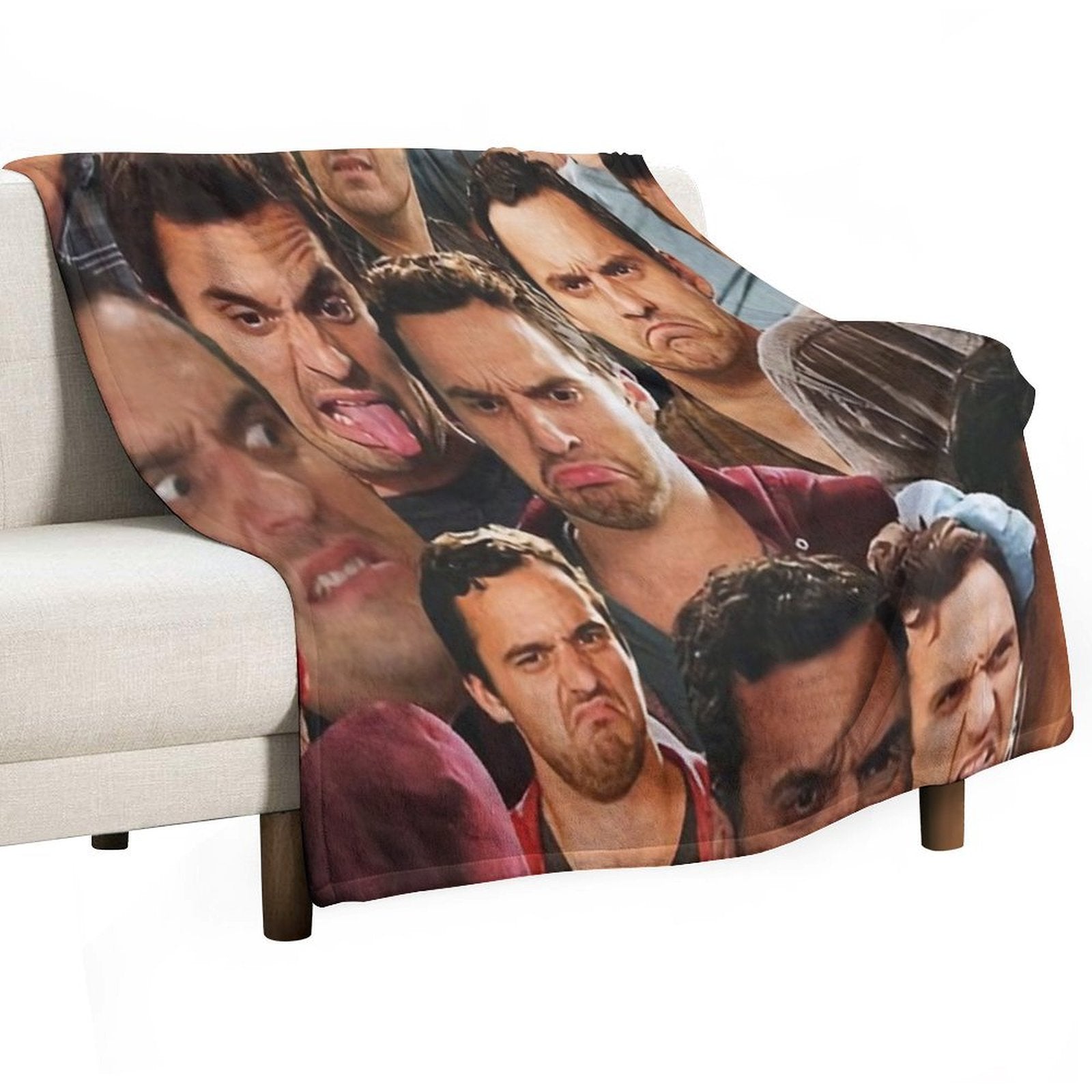 New Girl Meme Plush Throw Blanket