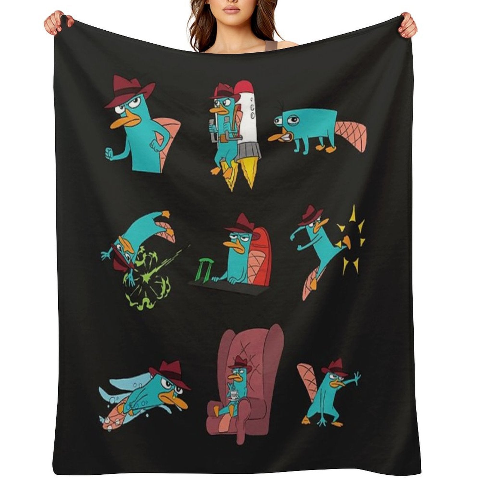 You Can Call Him Agent P Velvety-soft Throw Blanket