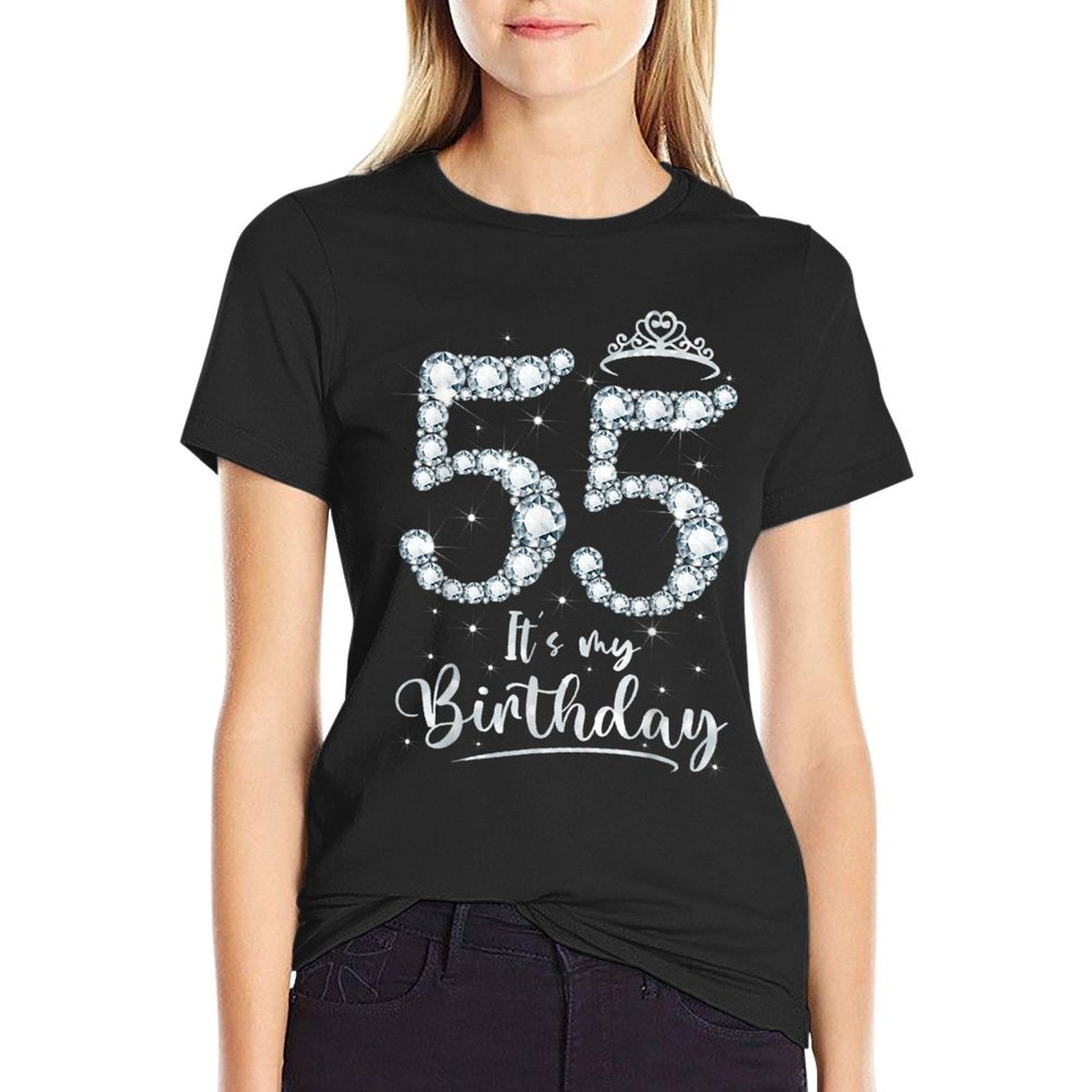 55 It's My Birthday 55 Years Old 55th Birthday Women Gift  Durable T-Shirt