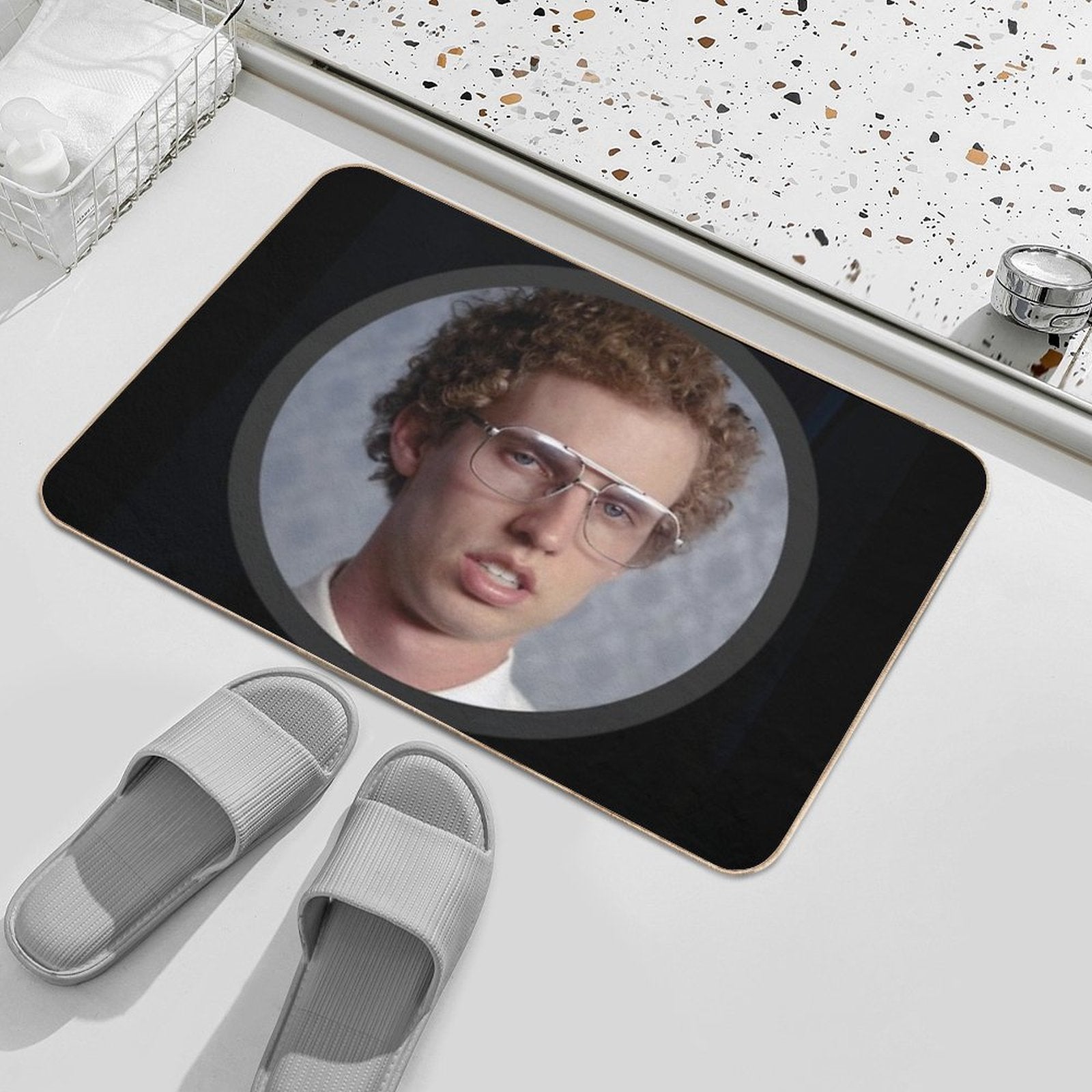 Napoleon Dynamite Poster  Absorbent Bath Mat