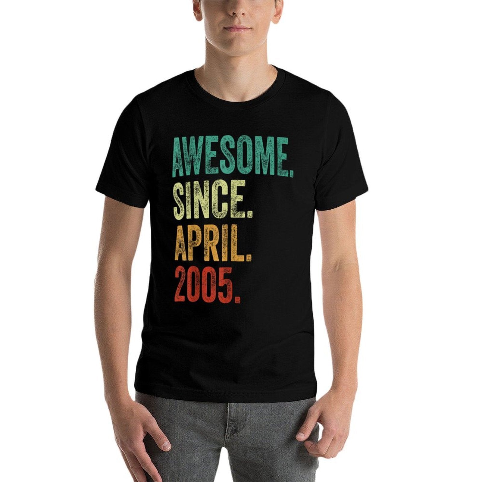 20 Years Old Awesome Since April 2005 20th Birthday  Moisture-wicking T-Shirt
