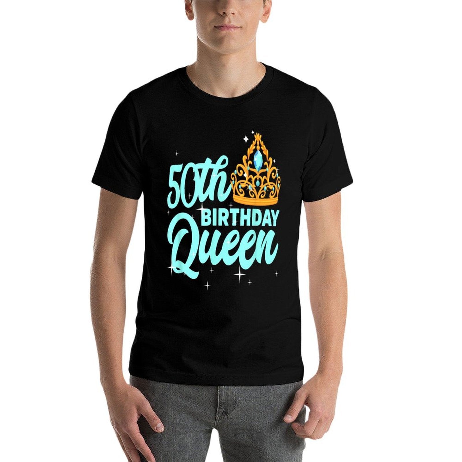 50th Birthday Queen T Celebration Party Fifty  Relaxed-fit T-Shirt