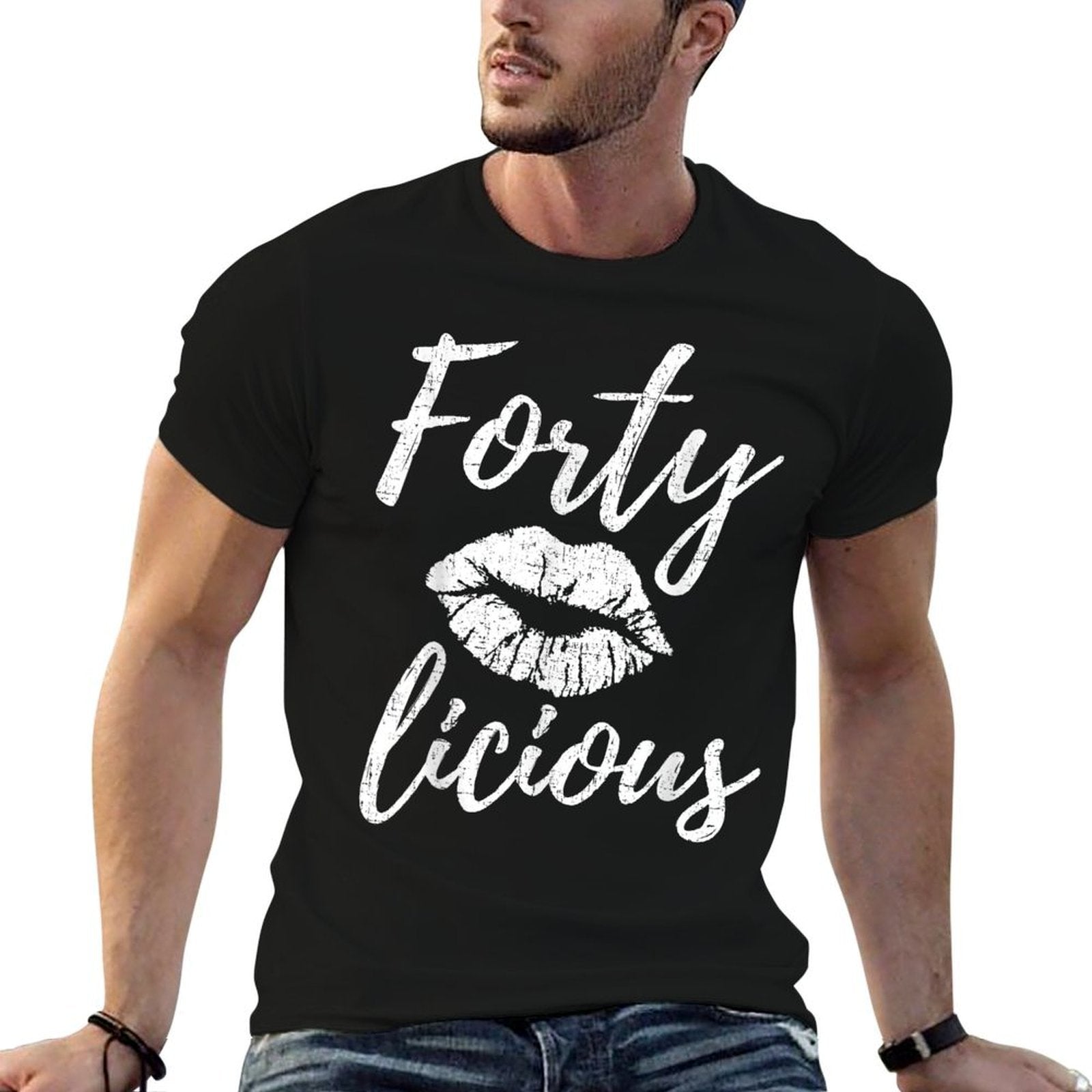 40th Birthday Fortylicious 40 Year Old Birthday  Breathable T-Shirt