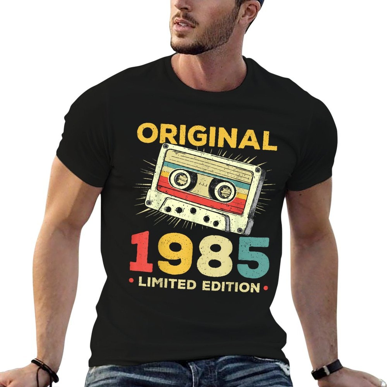 40 Years Old Gifts Vintage Original 1985 Retro 40th Birthday  Relaxed-fit T-Shirt