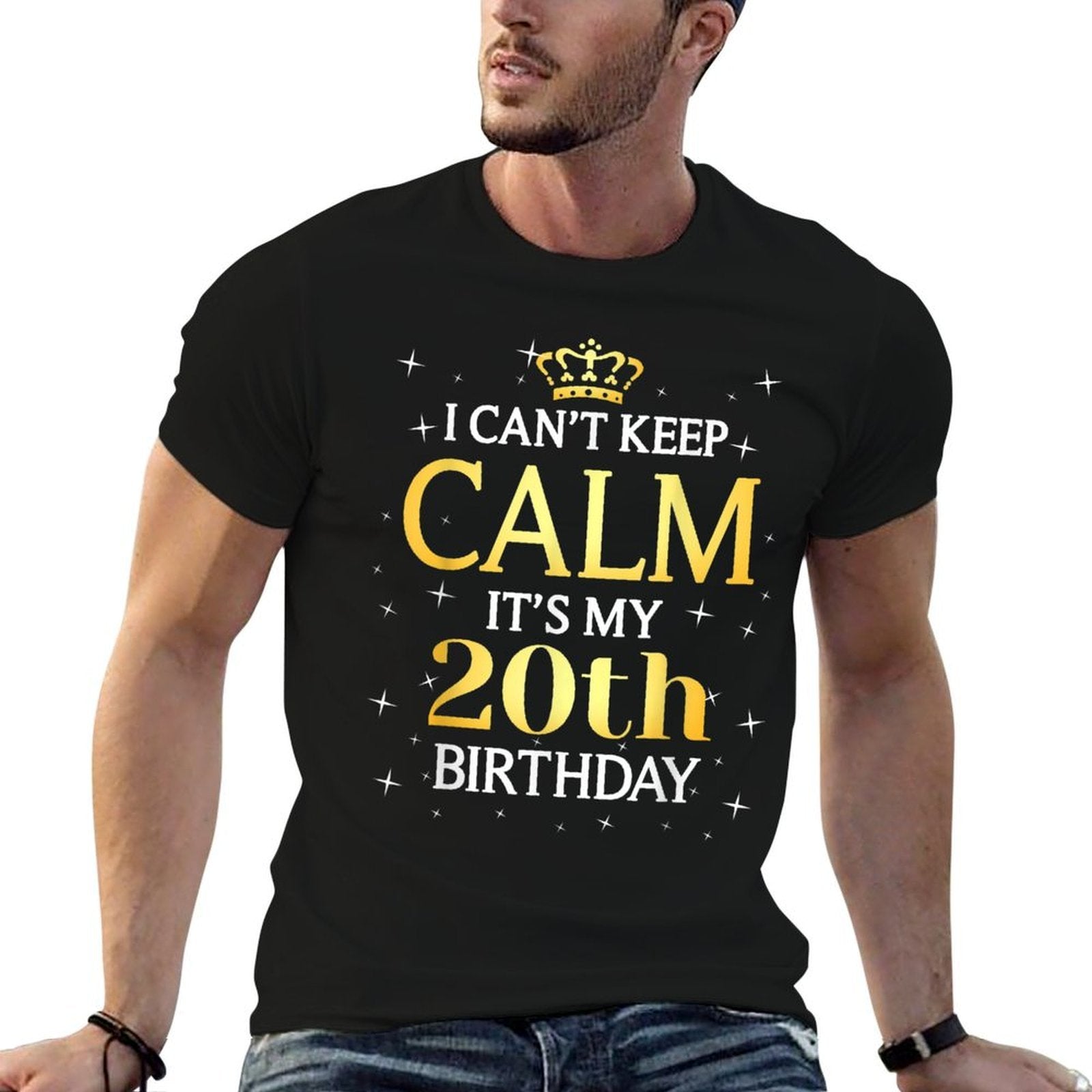 20 Year Old Men Women Birthday Gift It's My 20th Birthday  Trendy Pattern T-Shirt