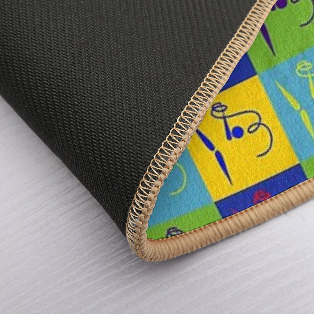 Olympic Sports Series Classic Colored Art Gymnastics  Versatile Bath Mat