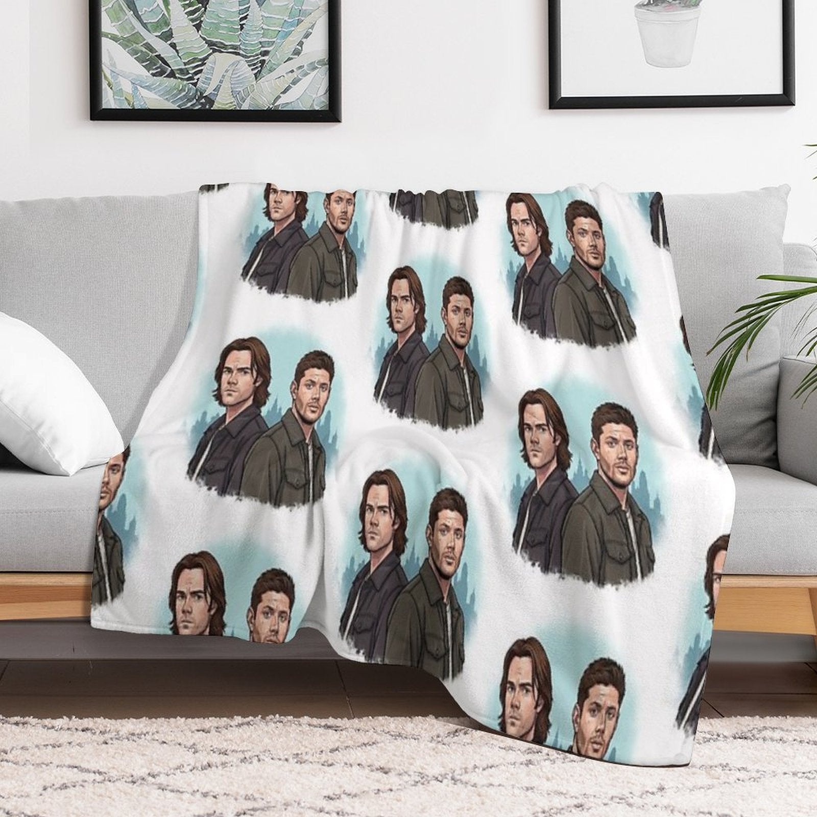 Supernatural - Brothers Compact Throw Blanket