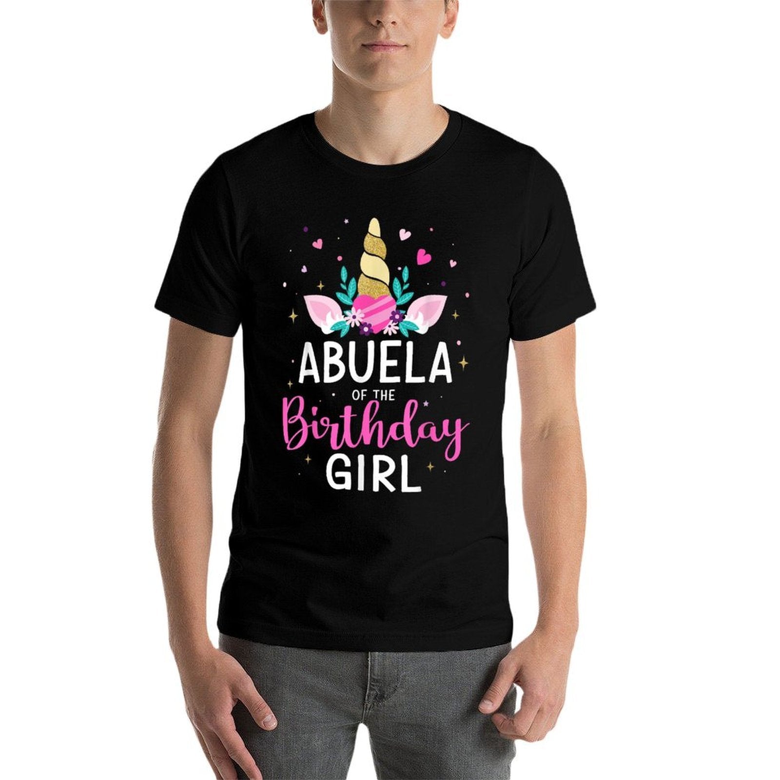 Abuela of The Birthday Girl Matching Family Unicorn Party  Graphic-printed T-Shirt