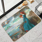 John William Waterhouse Miranda (The Tempest)  Odorless Bath Mat