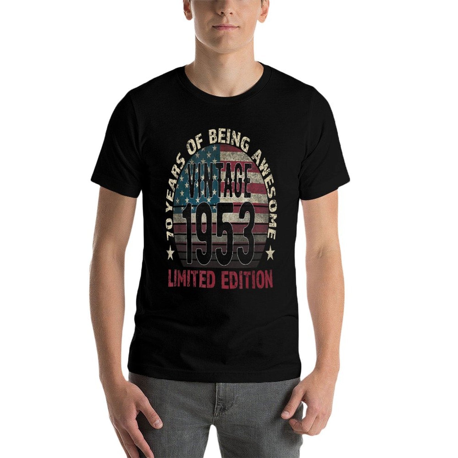 70th Birthday Gift Men Vintage 1953 70 Years Old - USA  Quick-drying T-Shirt