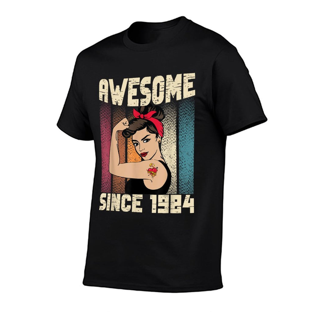 40 Year Old Awesome Since 1984 40th Birthday Women  Summer-ready Fabric T-Shirt