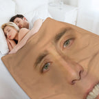 Nicolas Cage Giant Face Versatility Throw Blanket