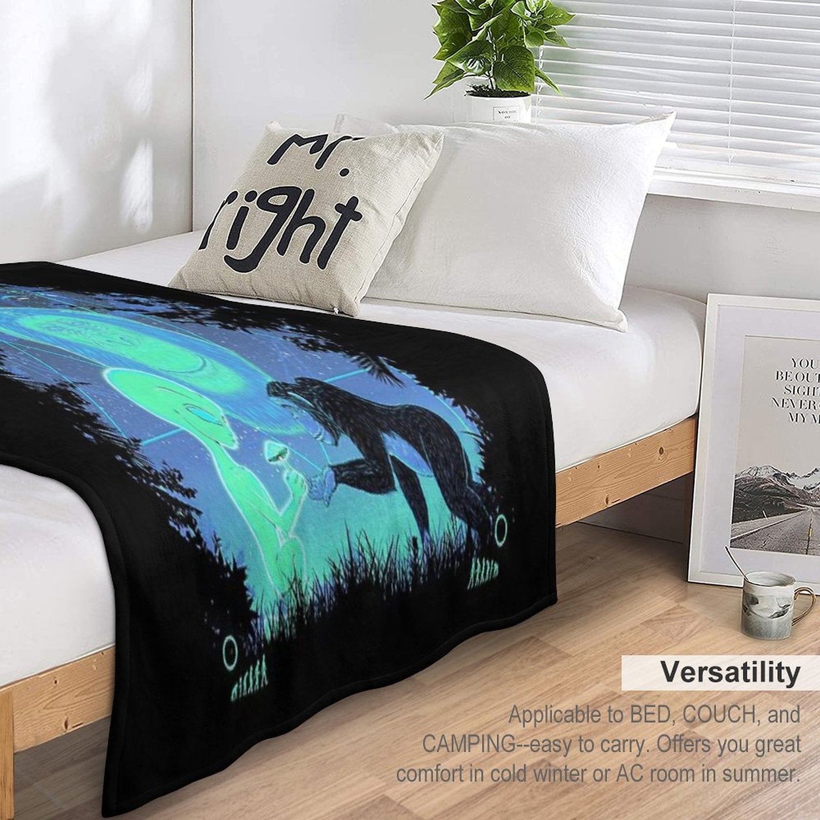 Monkey Art Versatility Throw Blanket