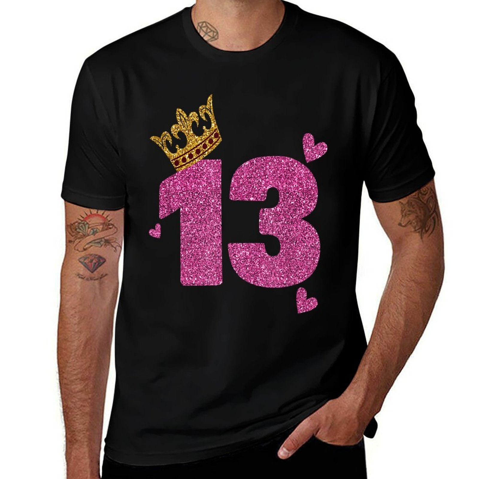 13th Birthday Crown 13 Years Old Bday  Classic T-Shirt