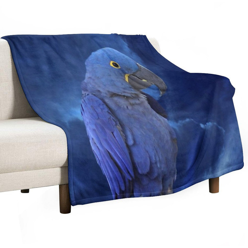 Hyacinth Macaw Compact Throw Blanket