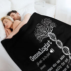 Funny Genealogist Definition Family Researcher History Tree Lineage Anti-pilling Throw Blanket