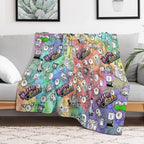 Battle Cats Travel-friendly Throw Blanket