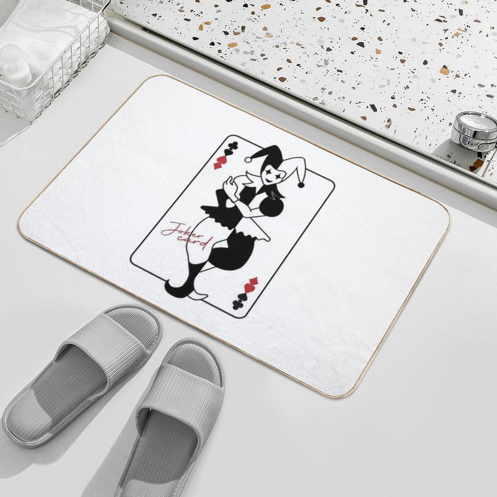 Joker Card  Absorbent Bath Mat