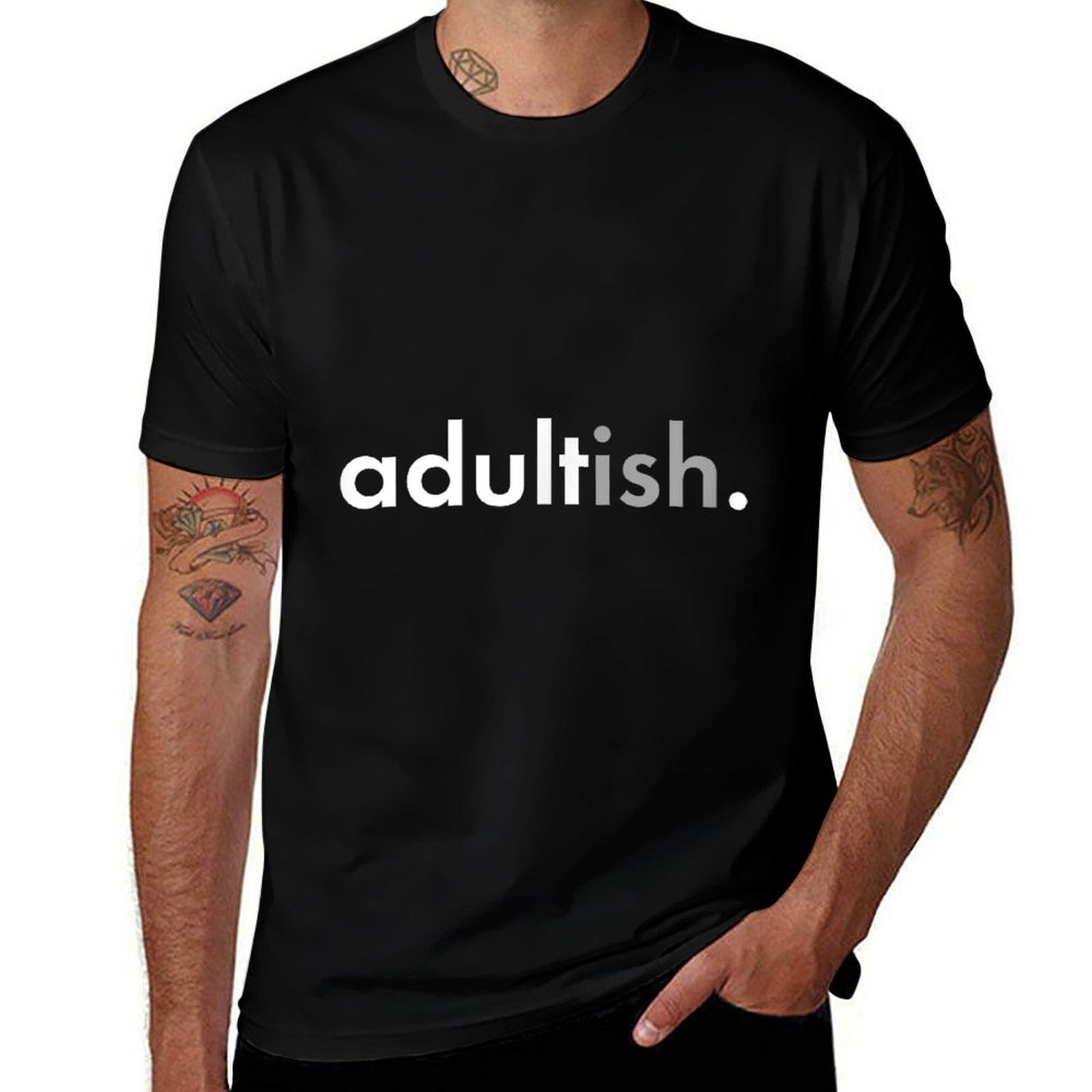 18 Year Old 18th Birthday Party Funny Boys Adultish  Eco-friendly Material T-Shirt