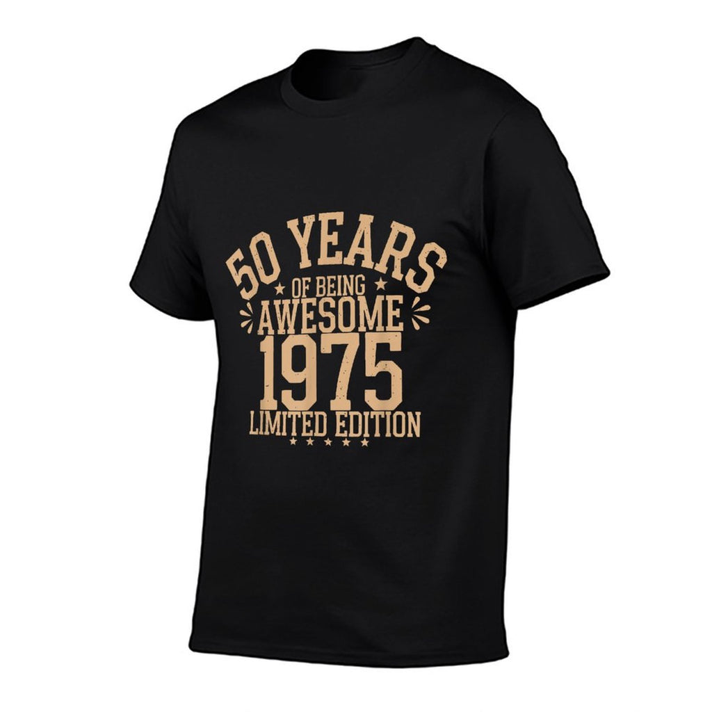 50 Year Birthday Decorations Men Gag 50yr 1975 50th Birthday  Trendy Pattern T-Shirt