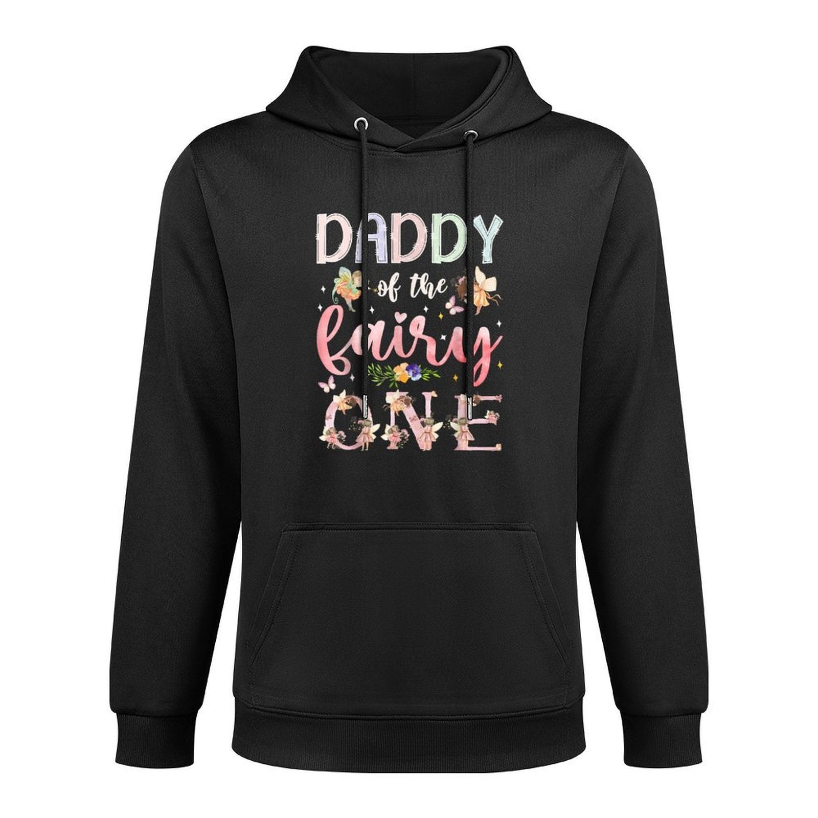 Daddy Of The Fairy One 1St Birthday Girl Family Matching Kangaroo Pocket Hoodie