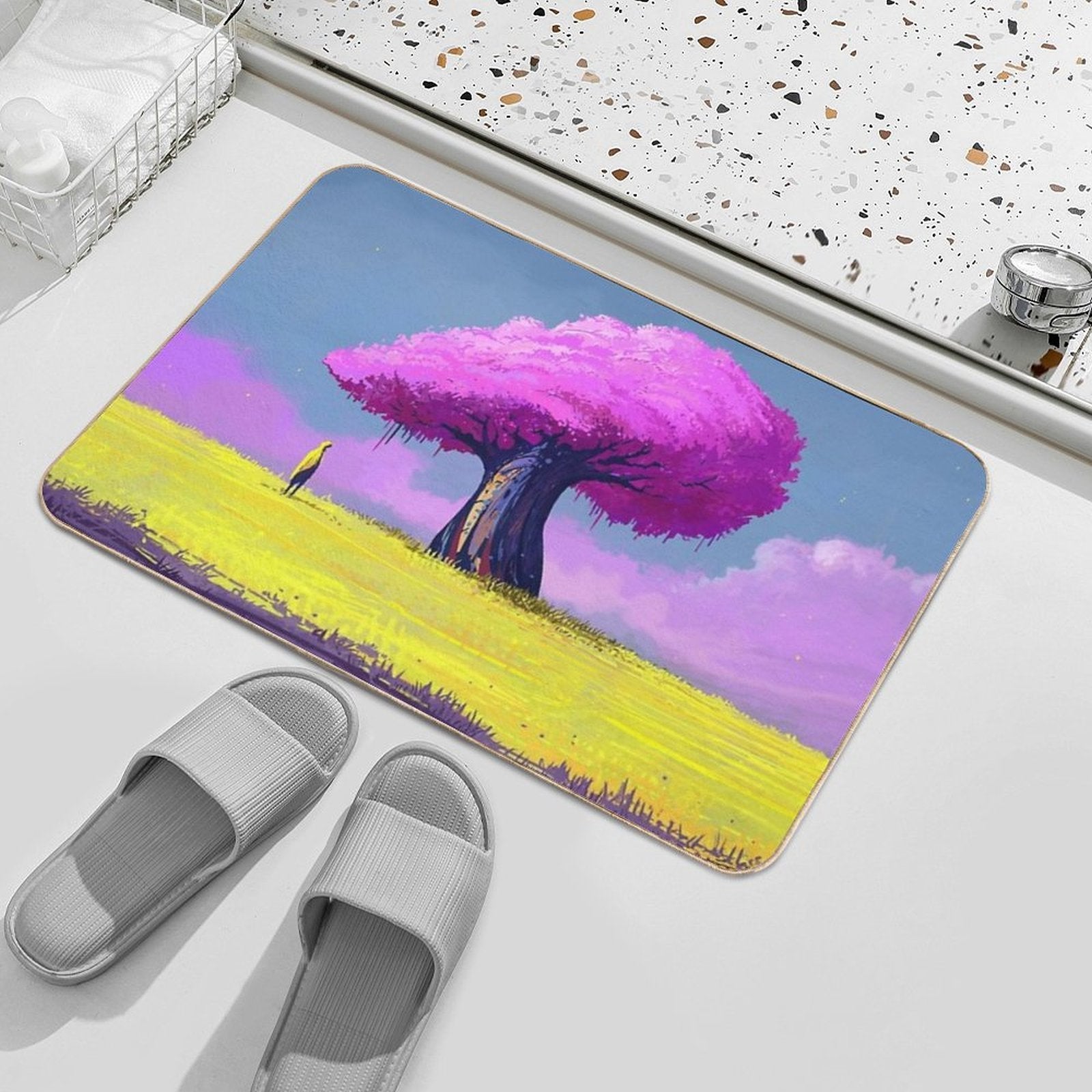 Sakura And Steppe Durable Bath Mat