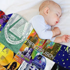 90's Rave Flyers Quick-dry Throw Blanket