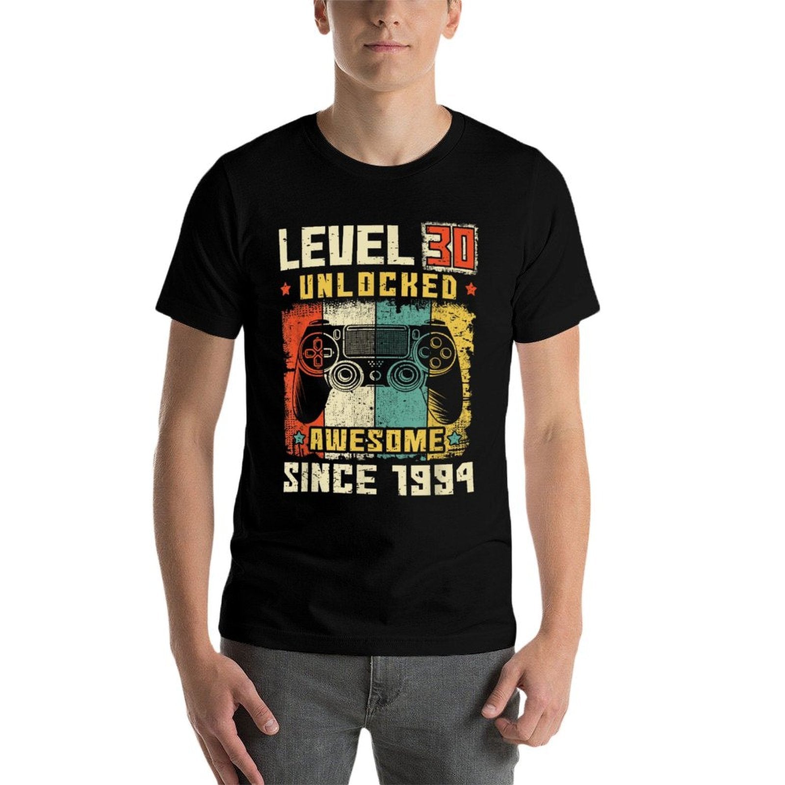 30 Birthday Decorations Gamer Men Video 1994 30th Birthday  Cotton T-Shirt