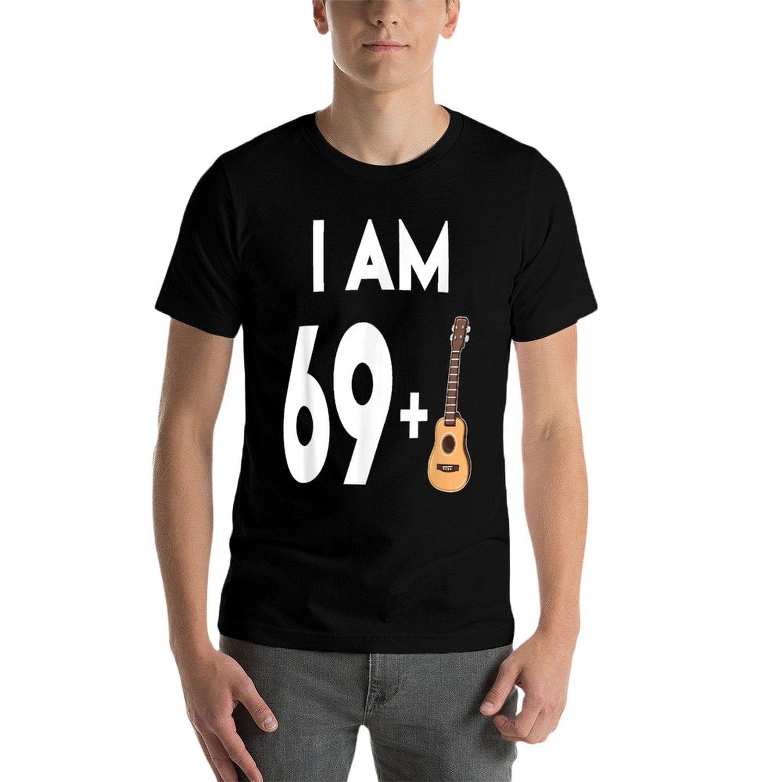 70 Years Old Guitar Player Gift 70th Birthday  High-quality Stitching T-Shirt