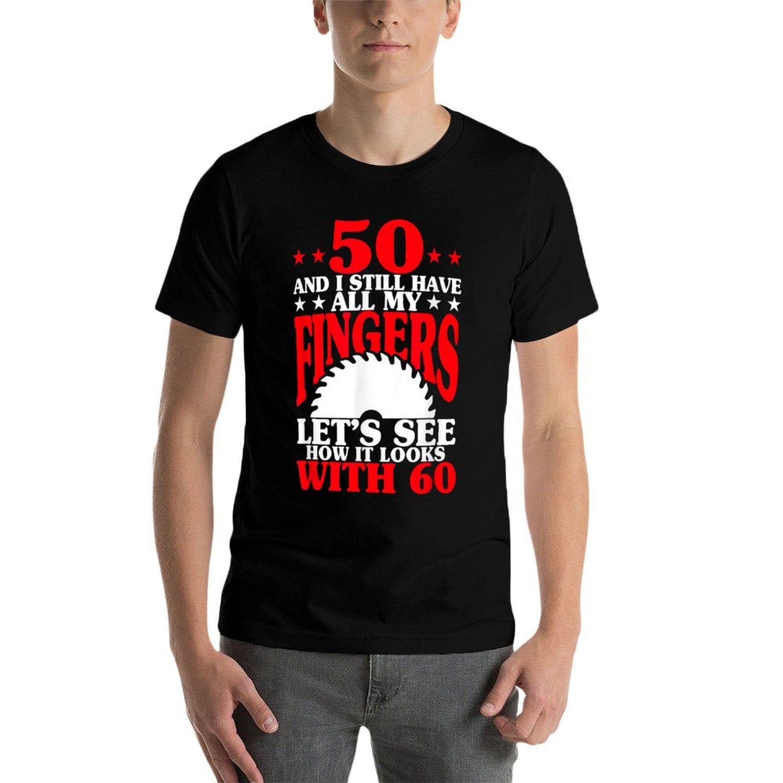 50th Birthday Carpenter - Funny 50th Birthday Woodworker  Lightweight T-Shirt