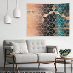 Ombre Dream Cubes Tapestry