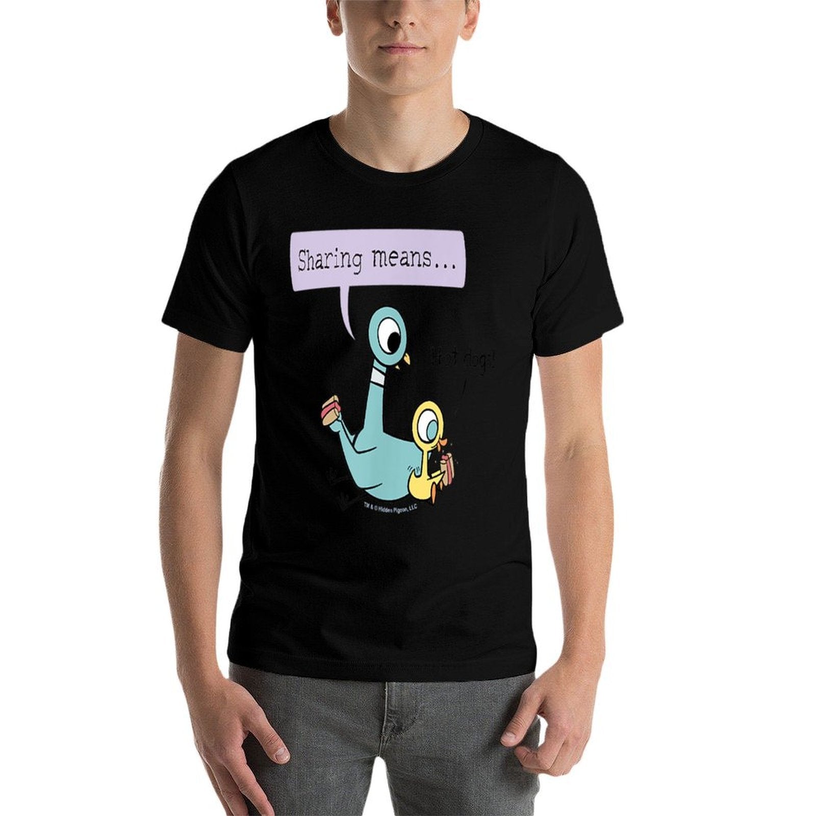 The Pigeon Sharing Means  Durable T-Shirt