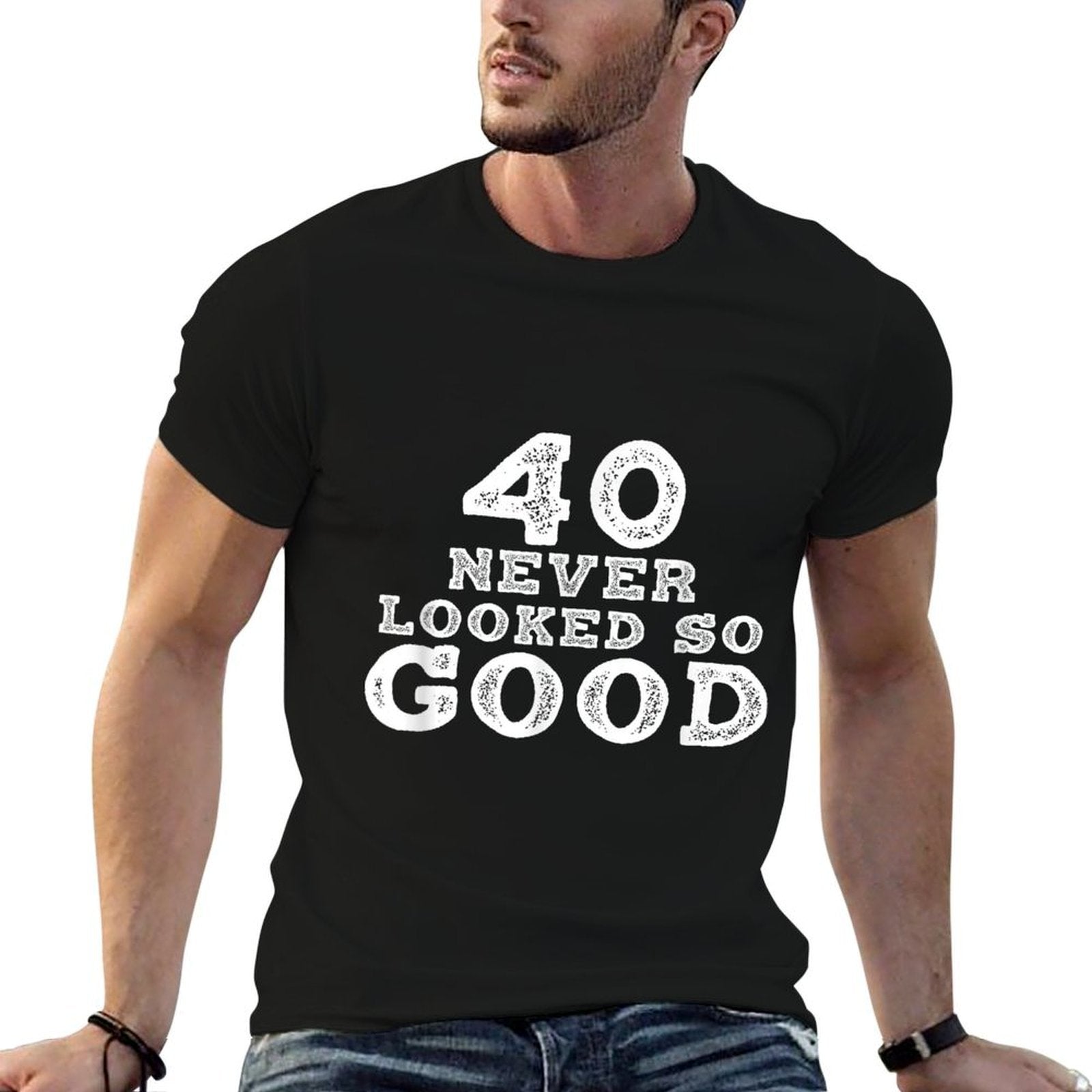 40 Never Looked So Good T-shirt, 40th Birthday Over The Hill  Graphic-printed T-Shirt