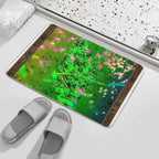 Peace Is Priceless - A Surreal Garden for Nature Lovers (Framed)  Eco-Friendly Bath Mat