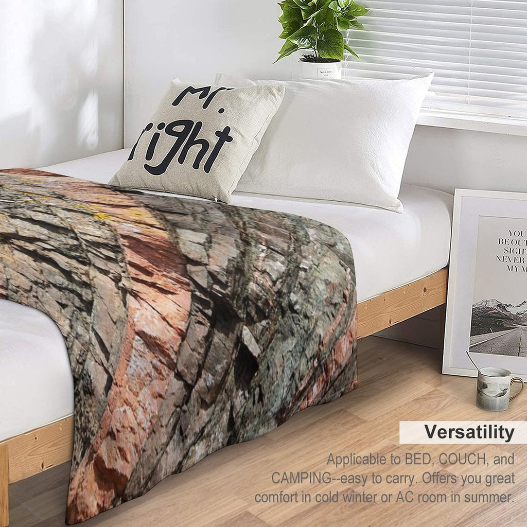 A Slice of Geology Quick-dry Throw Blanket