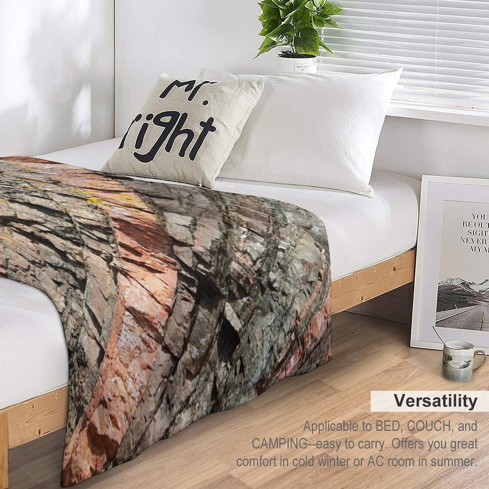 A Slice of Geology Quick-dry Throw Blanket