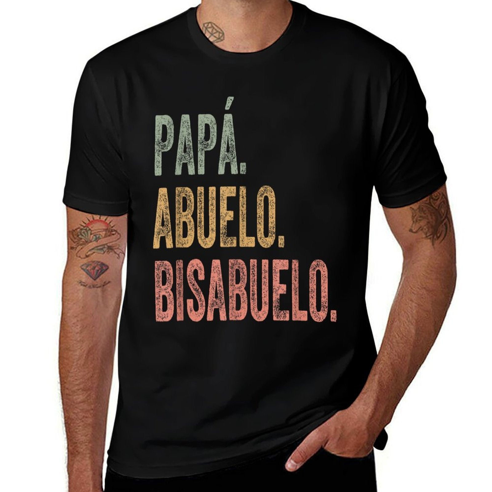 Bisabuelo Spanish Great Grandfather  Cotton T-Shirt
