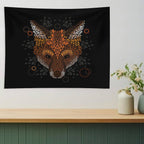 Fox Face Tapestry