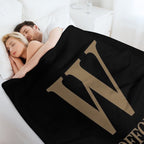 The Wofford Wordmark Iconic Premium Throw Blanket