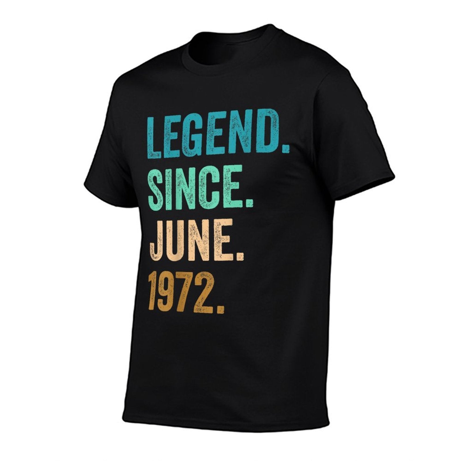 50 Years Old Legend Since June 1972 50th Birthday  Vintage-inspired T-Shirt